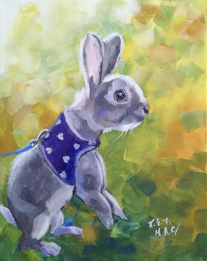 Service Rabbit Painting by Helian Cornwell
