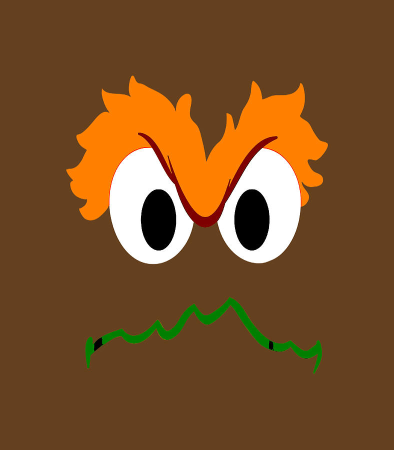 Sesame Street Oscar the Grouch Face Digital Art by Damian Jeanni - Fine ...