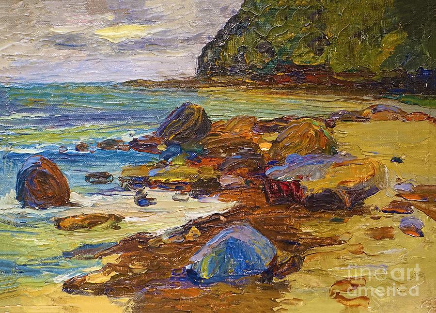 Sestri, on the beach 1905 Painting by Wassily Kandinsky
