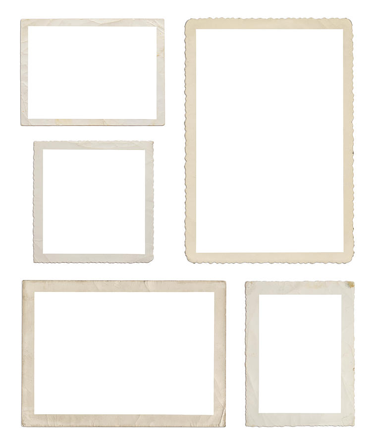 Set of different wood frames in white background Photograph by Subjug
