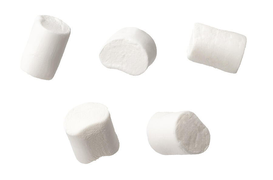 Set Of Marshmallows Isolated On White Photograph by Alter_photo