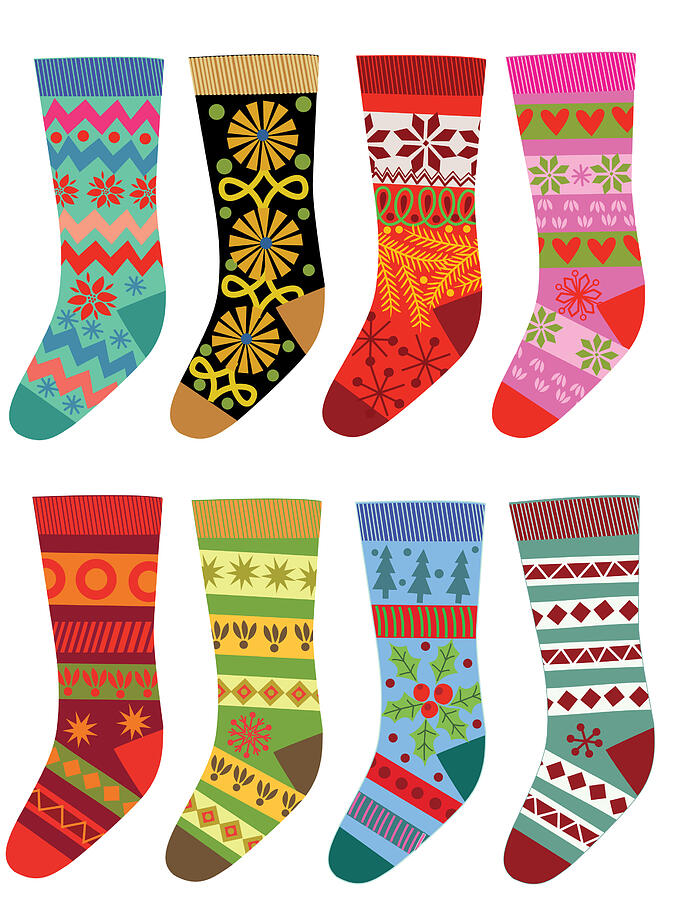 Set of socks. Drawing by Pworld Set of socks. Drawing by Pworld
