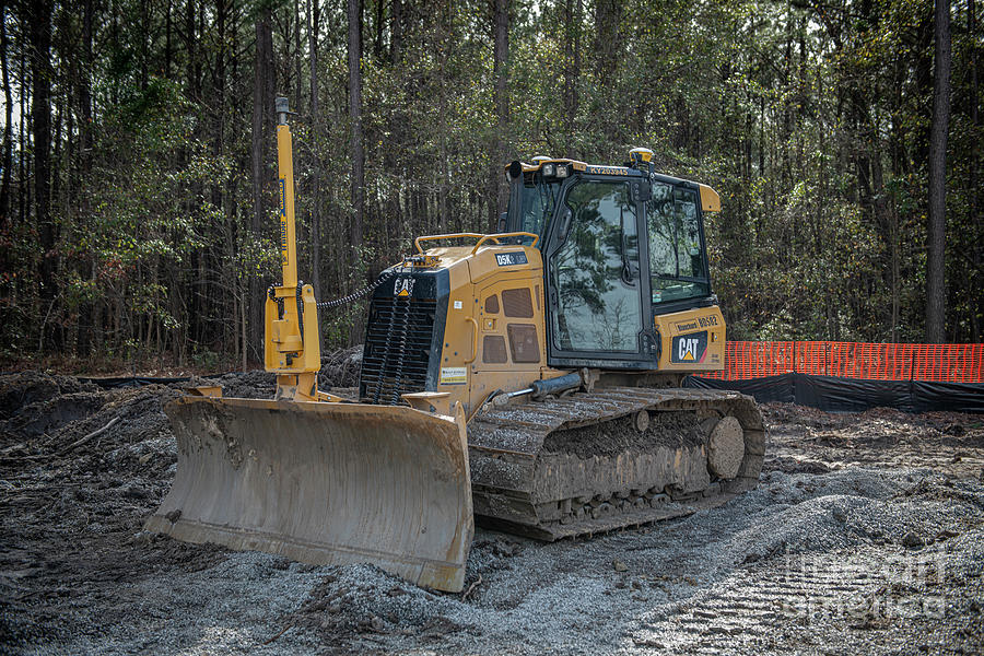 Set the Grade - CAT Bulldozer Photograph by Dale Powell