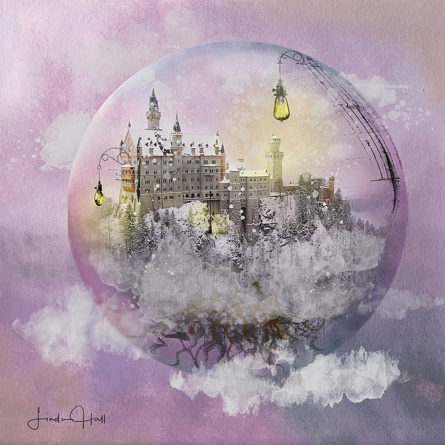 Castle Digital Art - Setting Boundaries by Linda Lee Hall