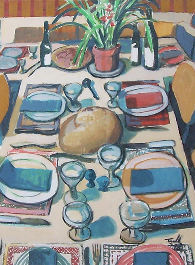 Bread Painting - Setting for Eight by Thomas Tribby