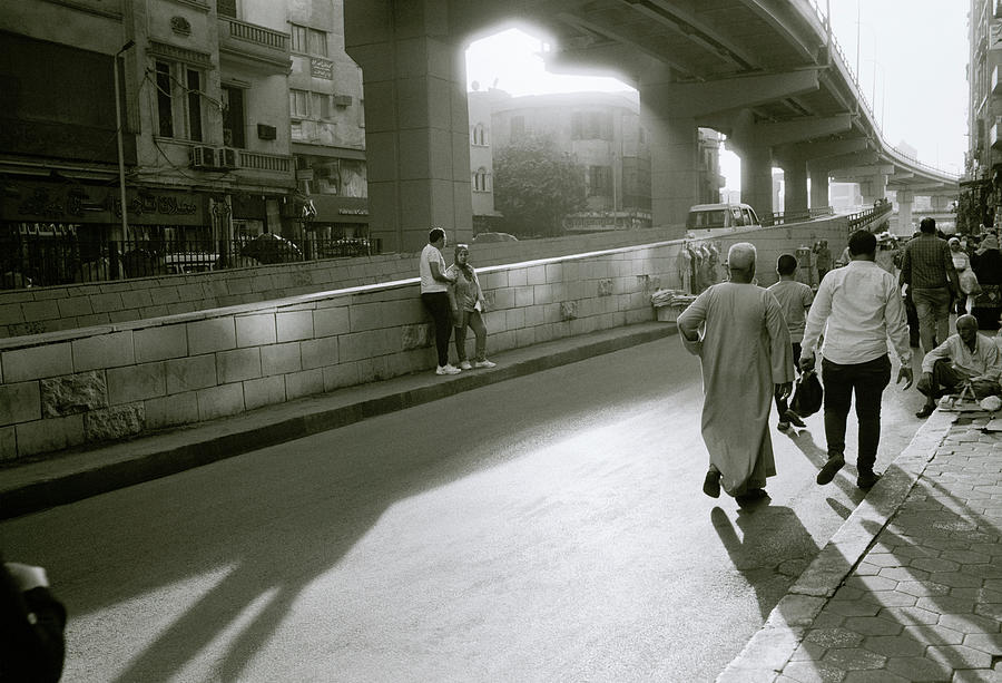 Setting Sun In Modern Cairo Photograph by Shaun Higson