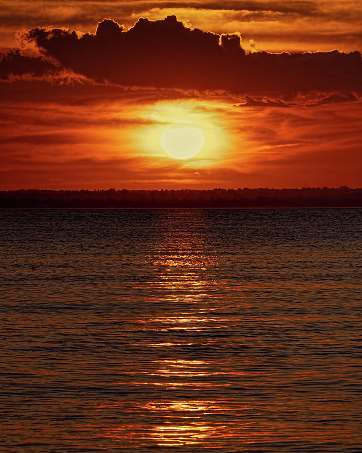 Setting Sun Vertical Photograph by Chris Ferrara - Fine Art America