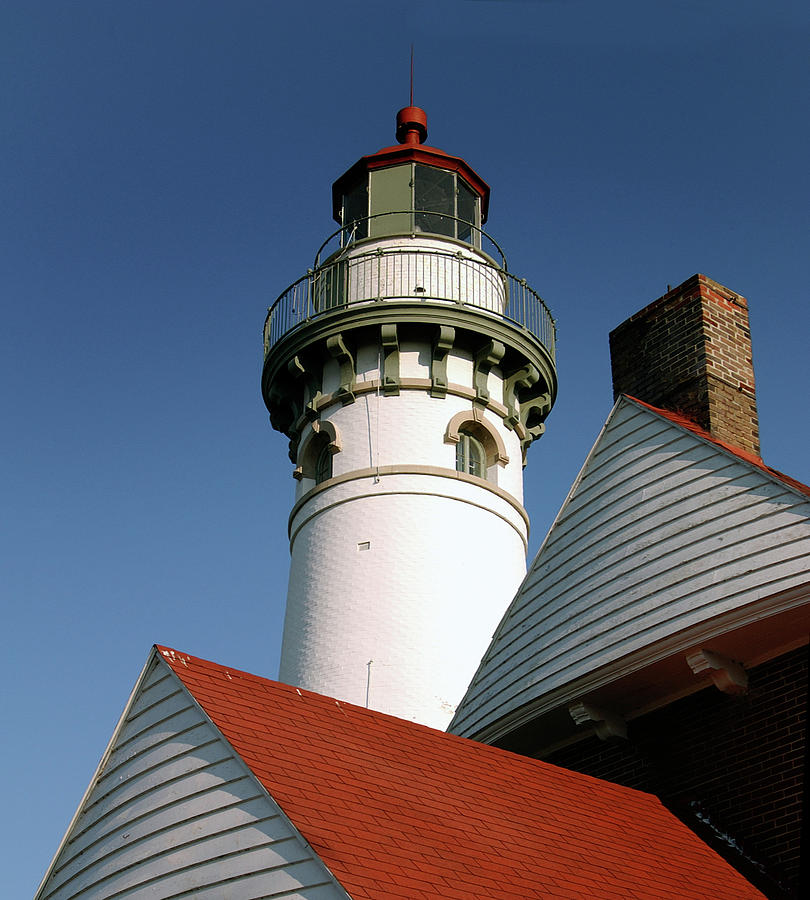 Seul Choix Pointe Lighthouse - Gulliver, Michigan USA - Photograph by Edward Shotwell