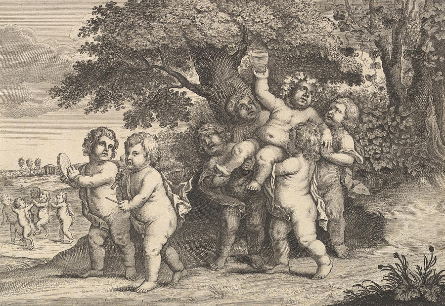 Seven Boys Relief by Wenceslaus Hollar