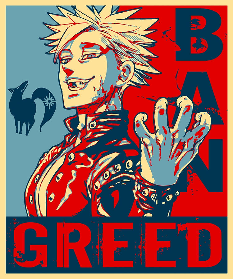 Seven Deadly Sins Anime Ban Greed Digital Art By William Stratton