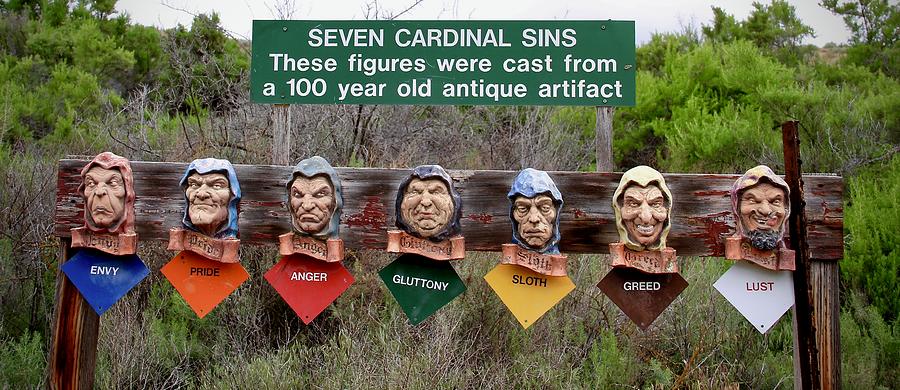 Seven Cardinal Sins Photograph by Ed Riche