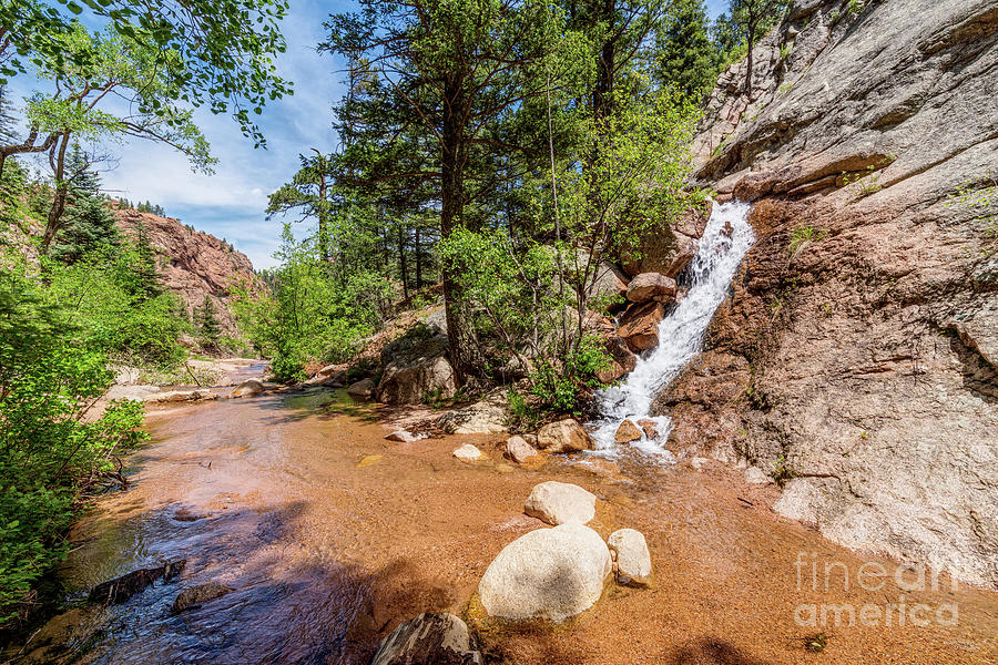 Seven Falls Cheyenne Creek Waterfall Photograph by Jennifer White