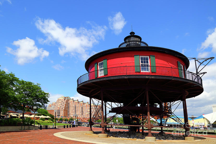 Seven Foot Knoll Lighthouse Baltimore  Photograph by James Brunker