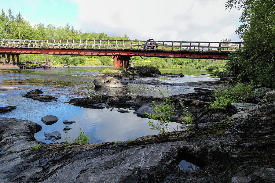 Seven Islands Bridge - Androscoggin River - Errol, New Hampshire Photograph by Brett Pelletier