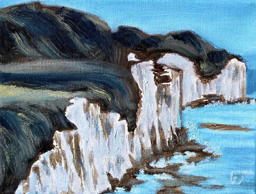Seven Sisters White Cliffs Painting by Warren Thompson