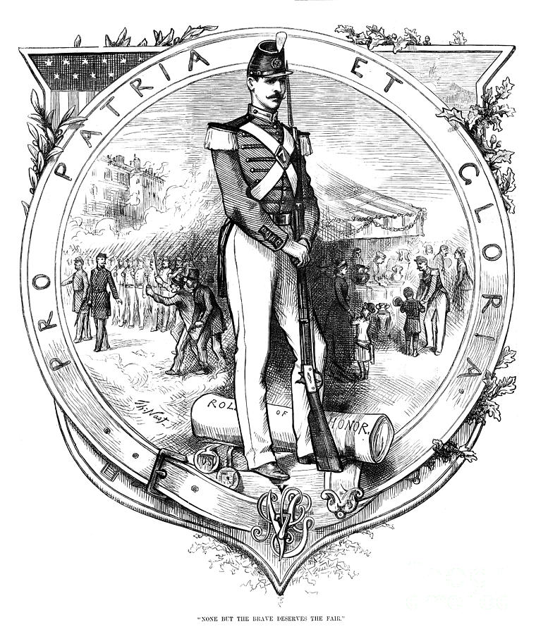 Seventh Regiment, 1879 Photograph by Thomas Nast