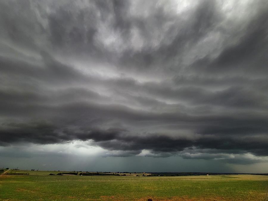 Severe Storm Near Weatherford, Oklahoma  Photograph by Ally White