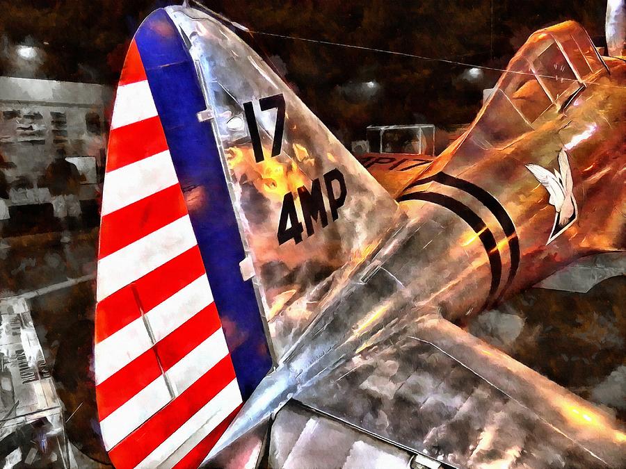 Seversky P-35 Mixed Media by Christopher Reed