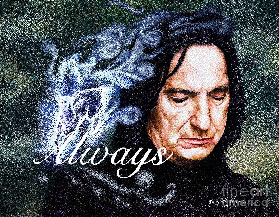 Drawing Alan Rickman as Severus Snape  YouTube