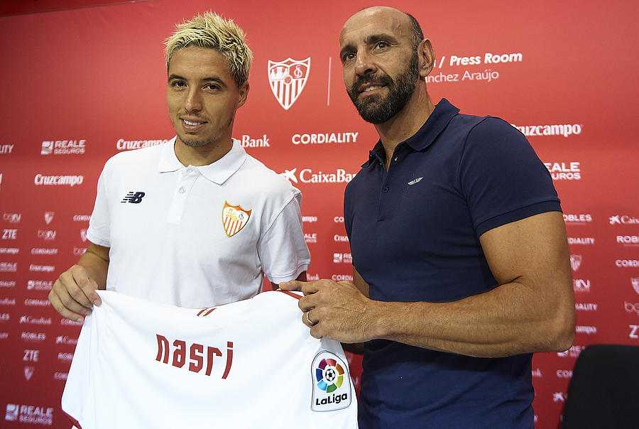 Sevilla FC Unveil New Signing Samir Nasri Photograph by Aitor Alcalde Colomer