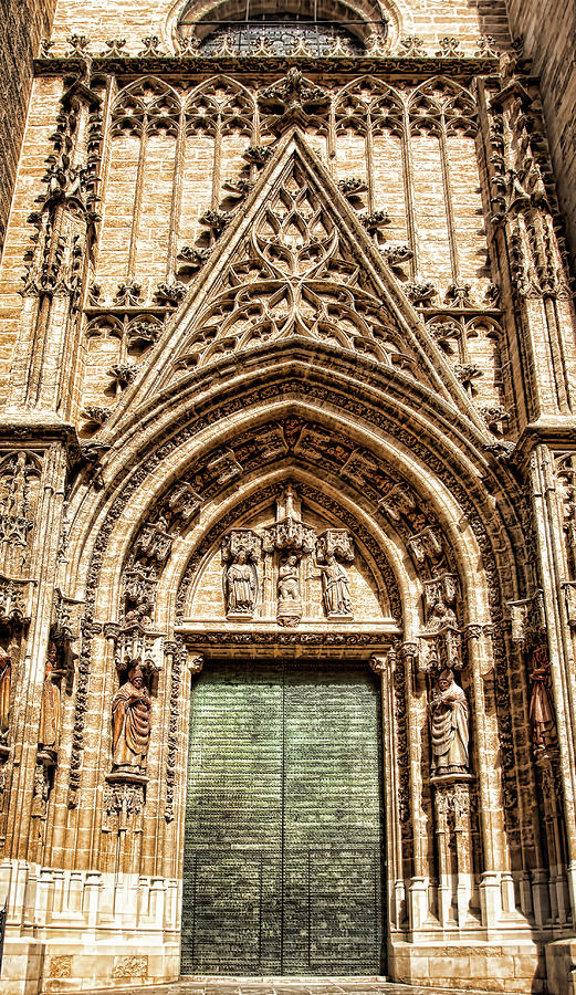 Seville Cathedral Door, Spain Photograph by Tatiana Travelways