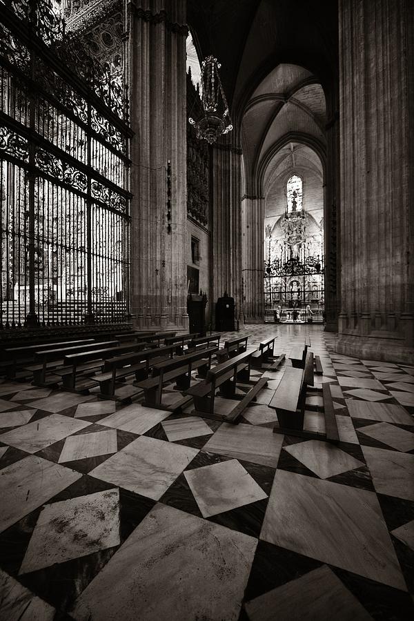 Seville Cathedral interior view Photograph by Songquan Deng