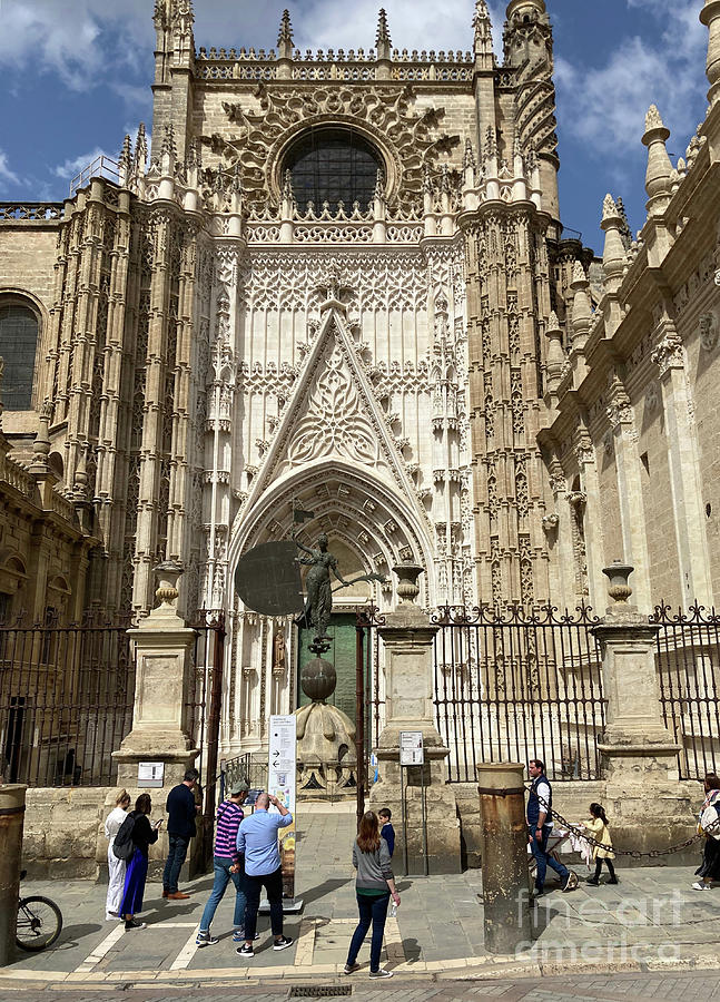 Seville Cathedral - Puerta de San Cristobal  Photograph by Phil Banks