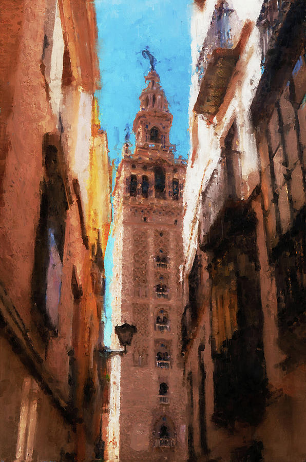 Seville, Giralda - 36 Painting by AM FineArtPrints