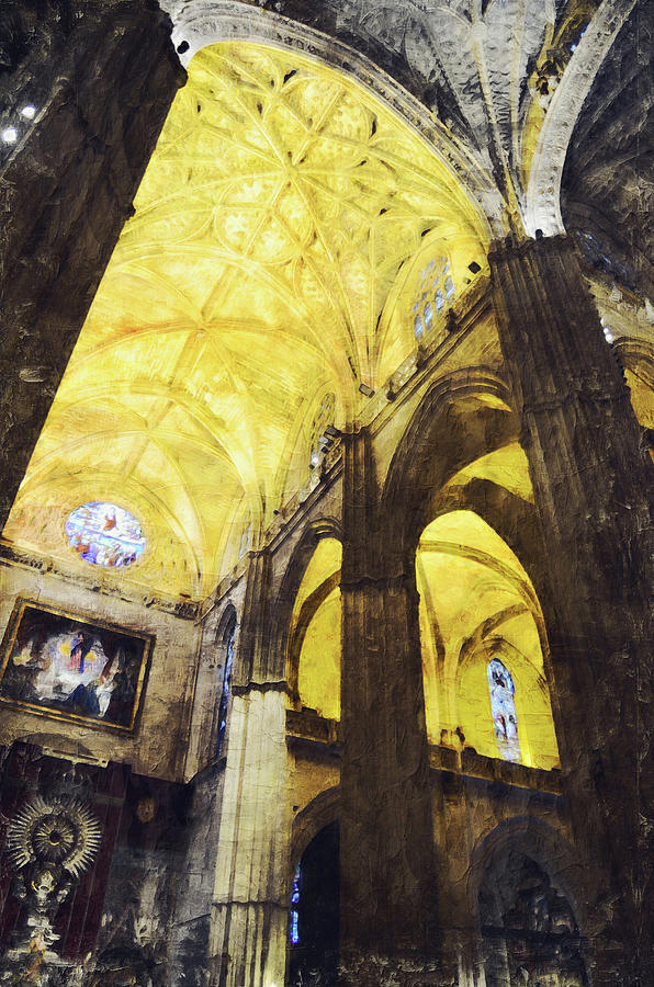 Seville, Gothic Cathedral - 29 Painting by AM FineArtPrints