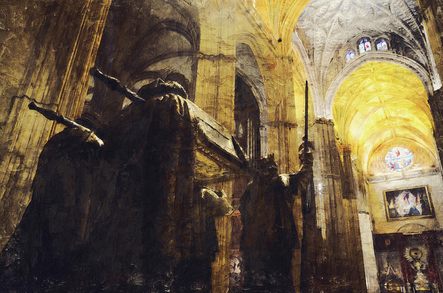 Seville, Gothic Cathedral - 30 Painting by AM FineArtPrints