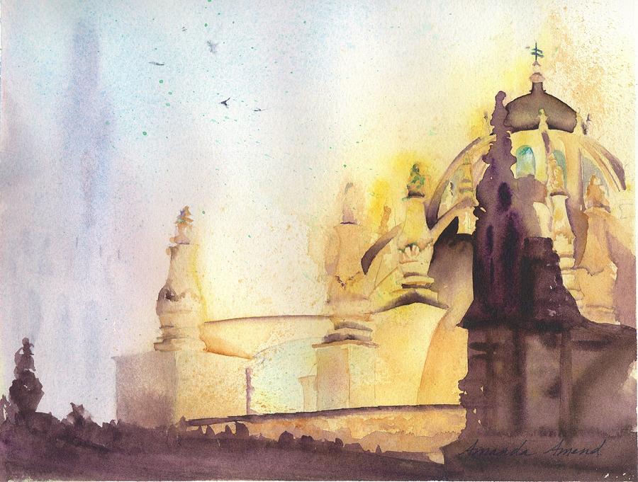 Seville Spires Painting by Amanda Amend
