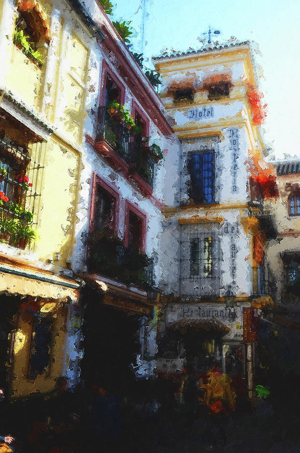 Seville, the colorful streets of Spain - 10 Painting by AM FineArtPrints