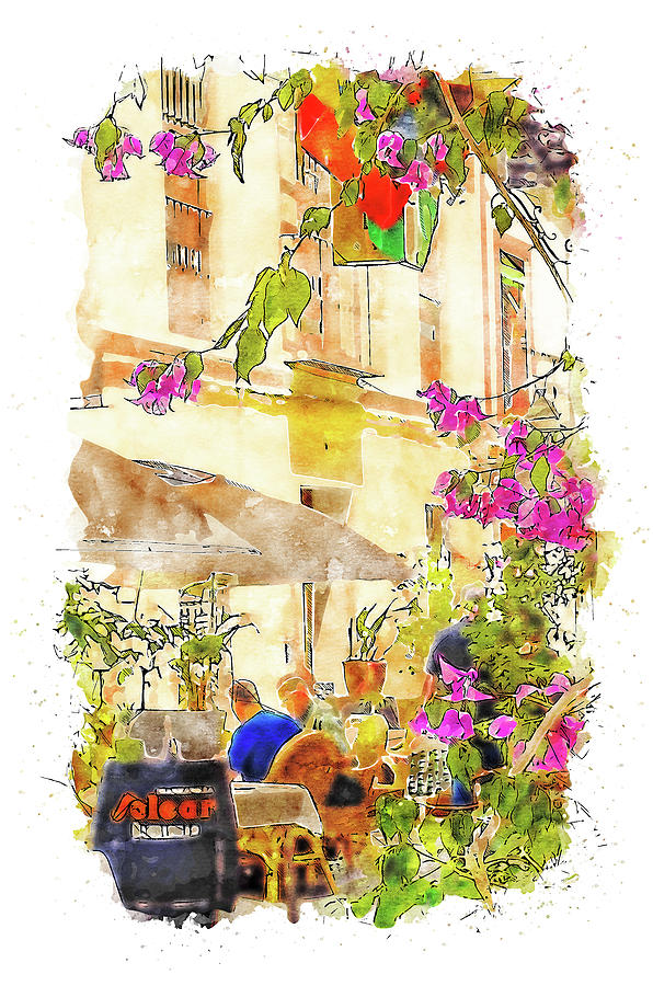 Seville, the colorful streets of Spain - 23 Painting by AM FineArtPrints