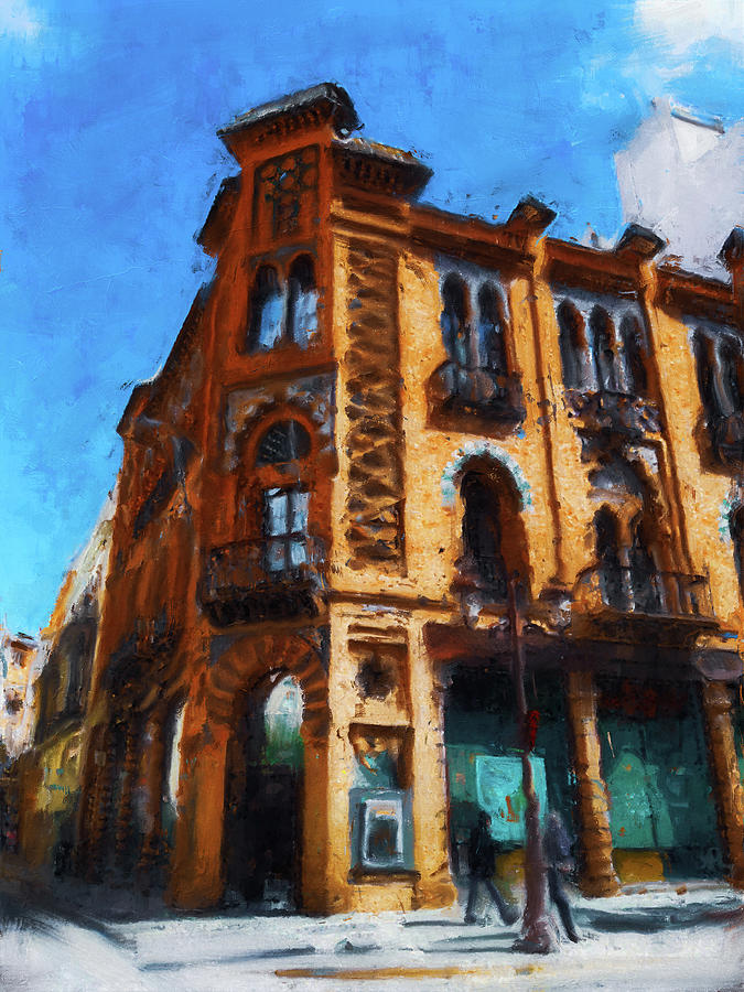 Seville, the colorful streets of Spain - 40 Painting by AM FineArtPrints