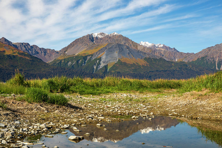 Seward Alaska Mountain Reflection Photograph by Dan Sproul