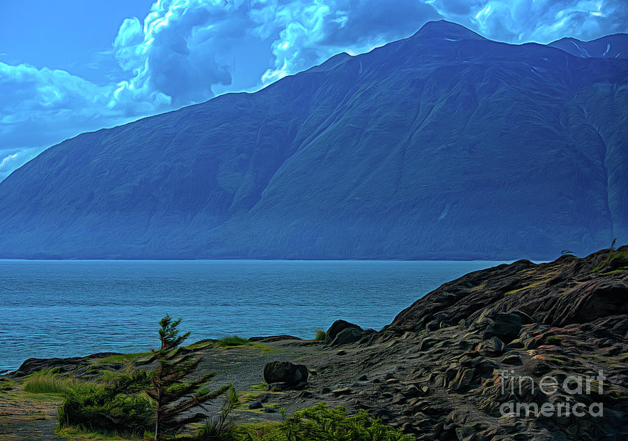 Seward Hwy Mountains Landscape Alaska  Photograph by Chuck Kuhn