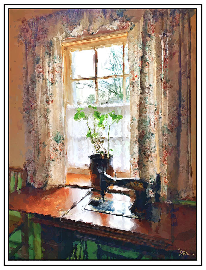 Sewing By The Window Photograph by Peggy Dietz