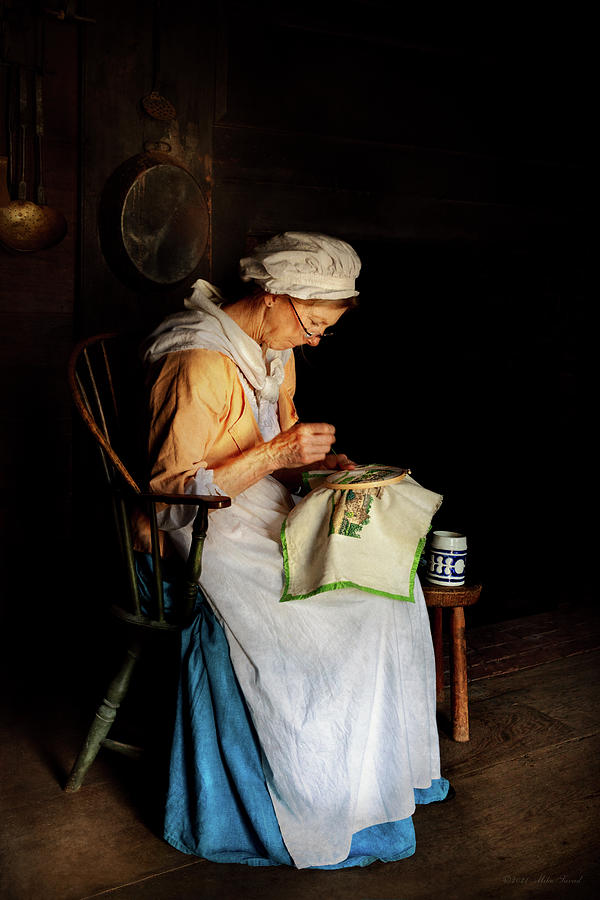 Sewing - Grannies gift Photograph by Mike Savad