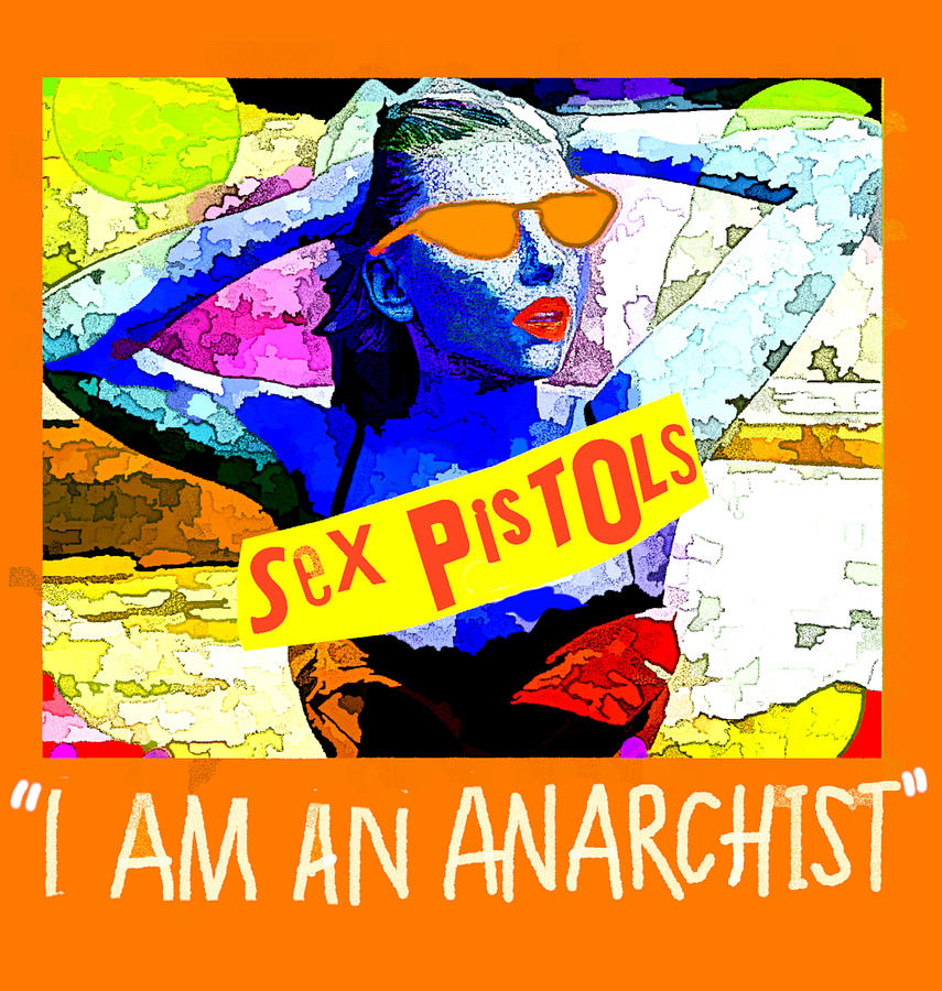 Joe Strummer Drawing - Sex Pistols Anarchist Art by Paul Sutcliffe