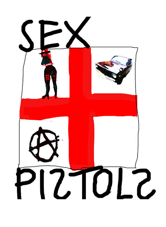 Sex Pistols England Flag Art  Painting by Paul Sutcliffe