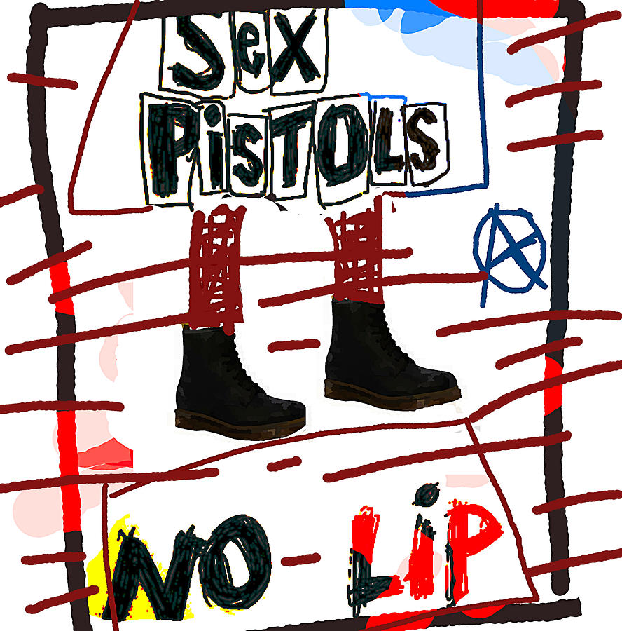 Sex Pistols No Lip 1979 Drawing By Enki Art Fine Art America 2975