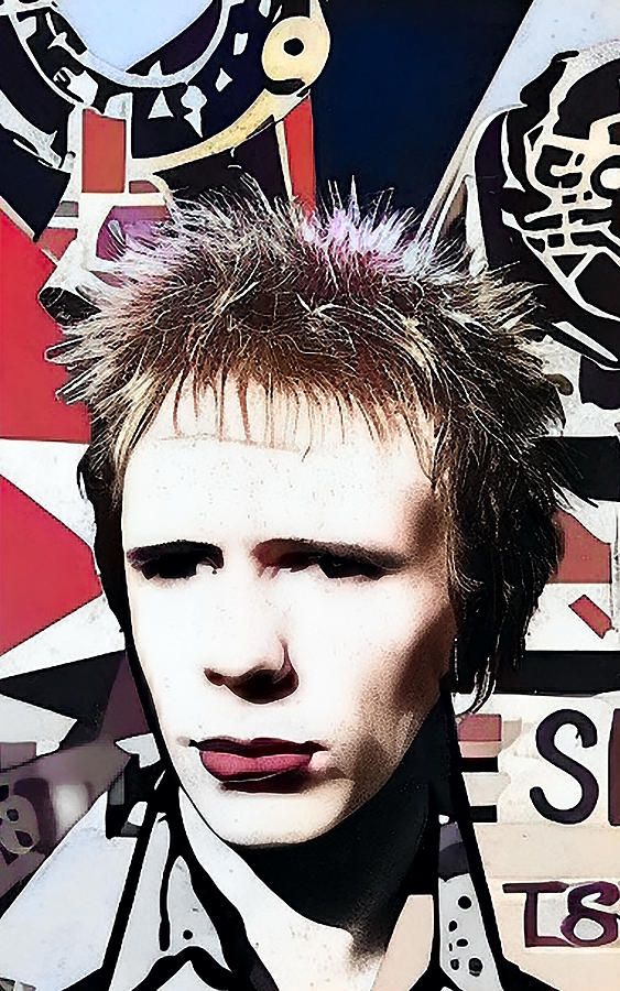 Sex Pistols Singer Digital Art By Edgar Dorice Fine Art America