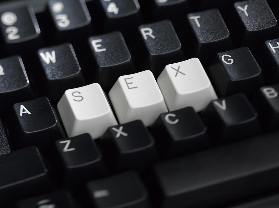 SEX Spelled on Keyboard Photograph by Jeffrey Coolidge