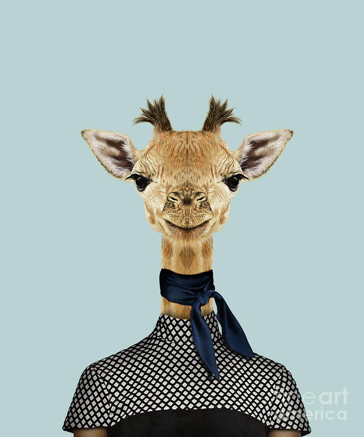 Sexy Giraffe Lady Women Digital Art by Trindira A