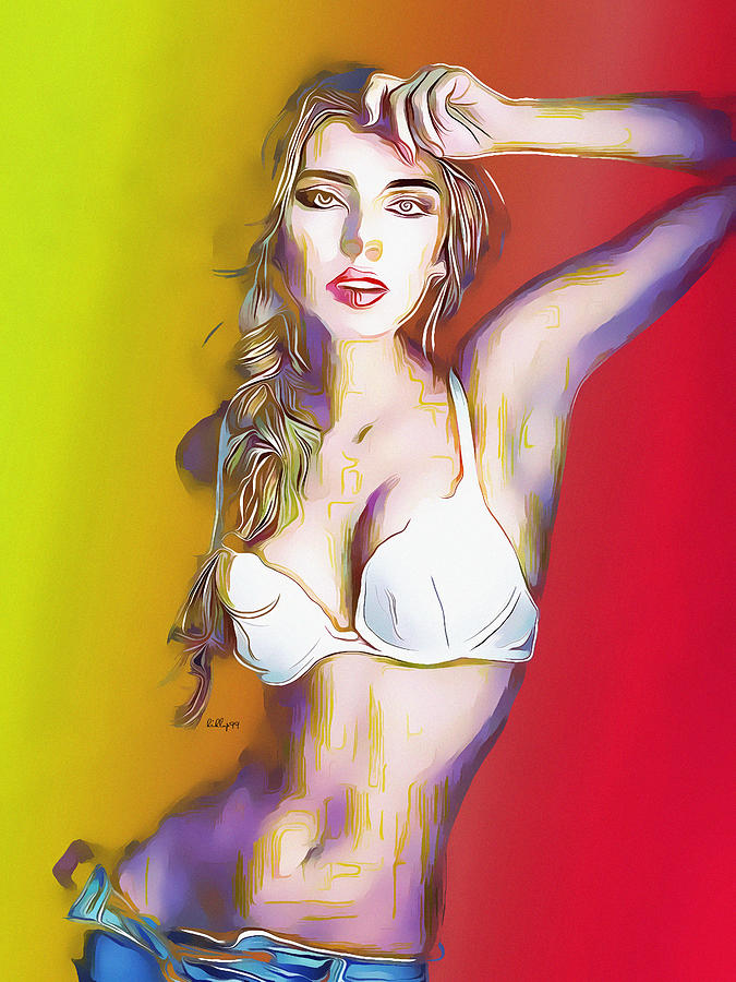 Sexy girl 5 Painting by Nenad Vasic