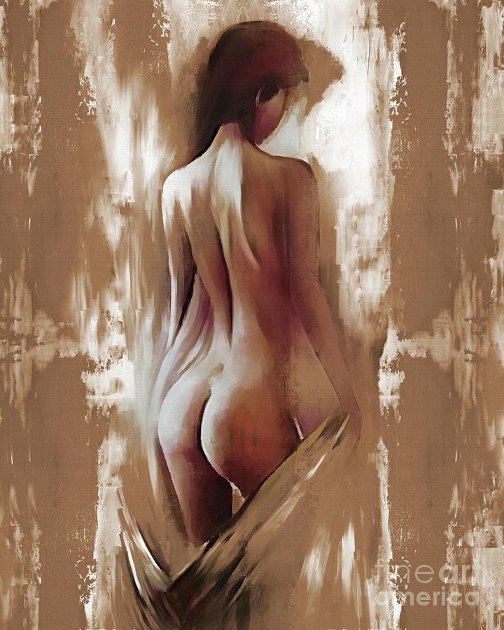 Sexy woman abstract art Painting by Gull G