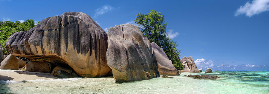 Seychelles - Anse Source dArgent beach on La Digue island Photograph by Olivier Parent