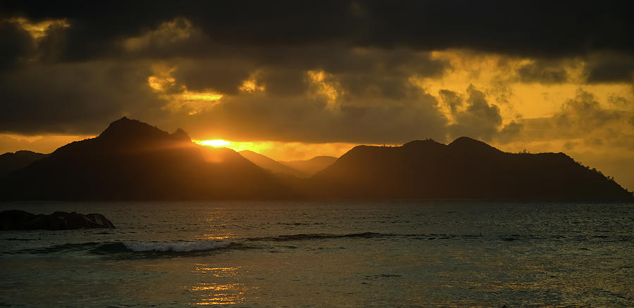 Seychelles sunset Photograph by Jean-Luc Farges