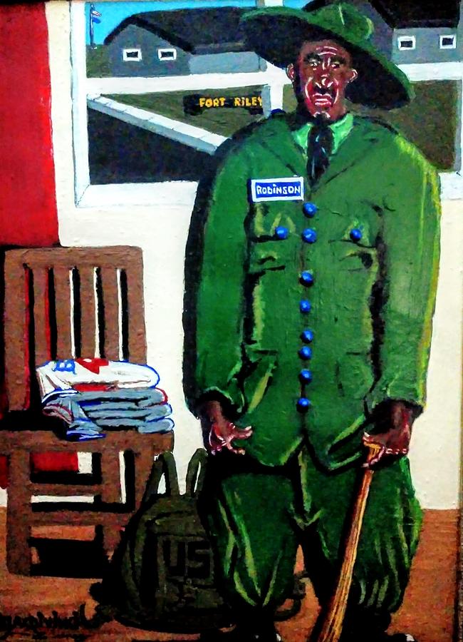 Sgt Jackie Robinson Painting by Duane Corey - Pixels