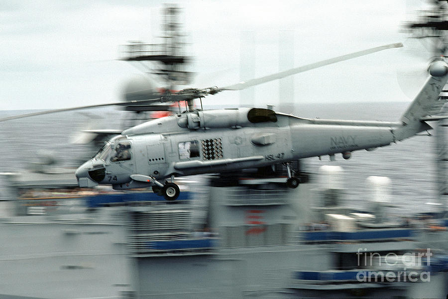US NAVY USN SH-60B Seahawk helicopter 8X12 PHOTOGRAPH 